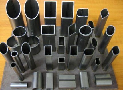 types of profile pipe