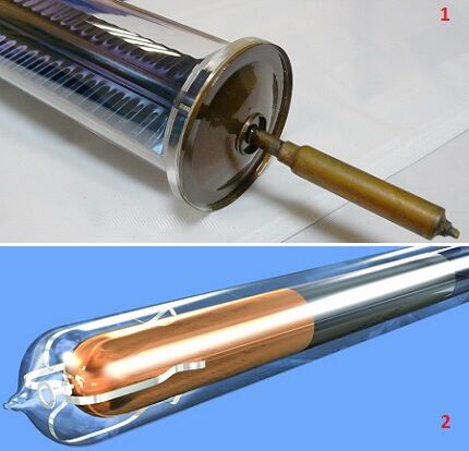 Feather and coaxial tube