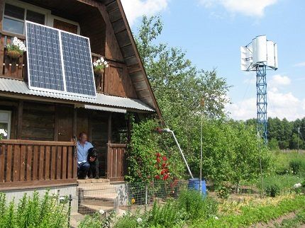 Baterie solară pentru o reședință de vară