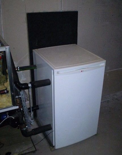 Homemade heat pump from a refrigerator