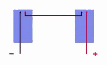 Features of connection in a serial circuit