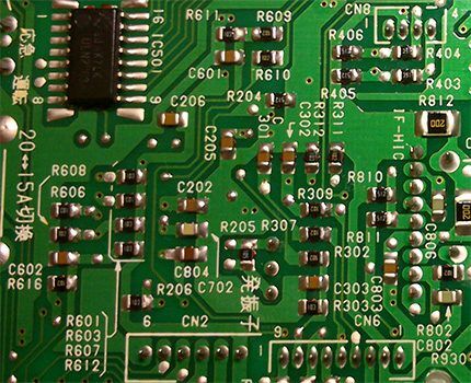 Fragment of air conditioner control board