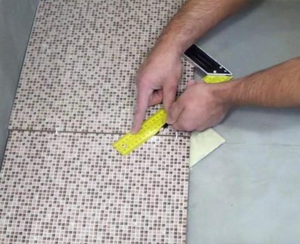 Correcta colocación de azulejos.