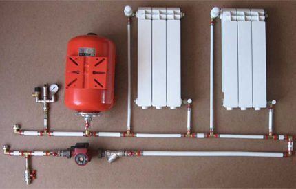 Heating system pump