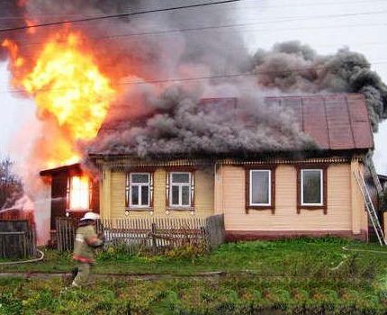 Incendies dans les maisons en bois