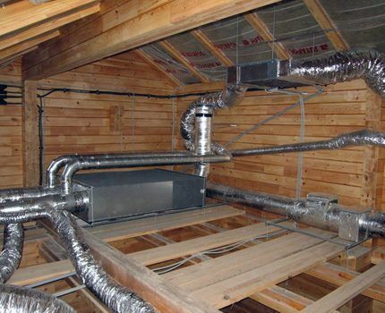 Ventilation system in the bathroom 