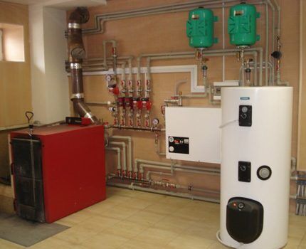 The area of ​​the boiler room is at least 15 square meters