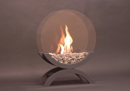 Floor bio fireplace