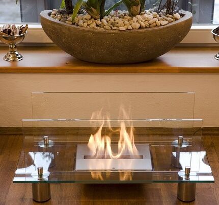Spectacularly designed bio-fireplace