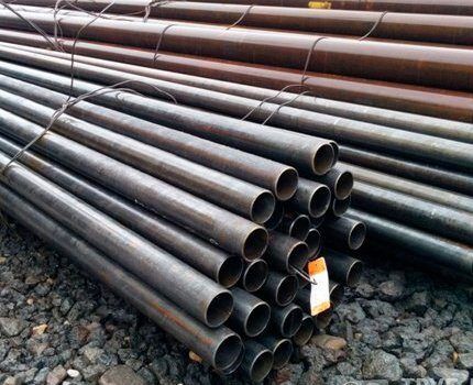 Marking of steel pipes