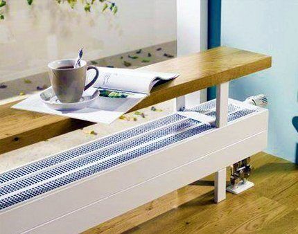 The floor convector is a functional heating solution
