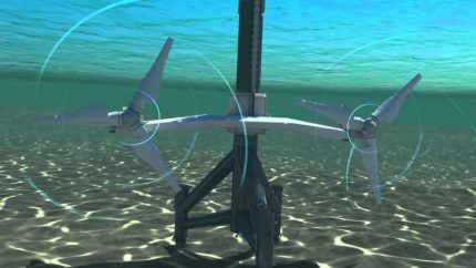 Underwater wind turbines