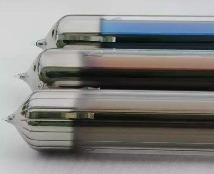 Coaxial tubes made of glass