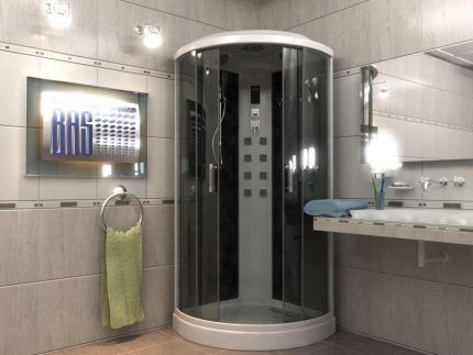 Mga sulok na modelo ng mga shower cabin