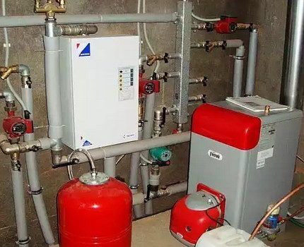 Single-circuit boiler in an apartment