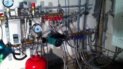 Home boiler room with hydrogen boiler