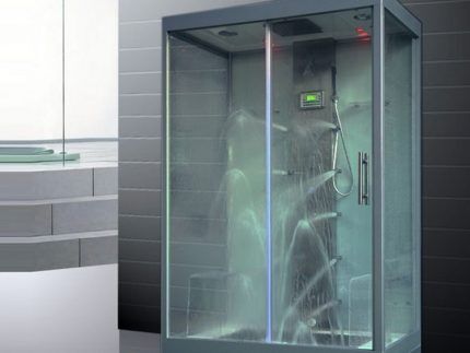 Cabine de douche avec hydromassage