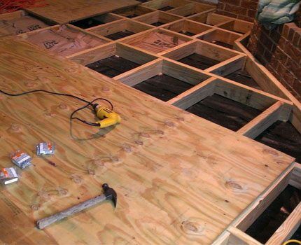 Floor on joists