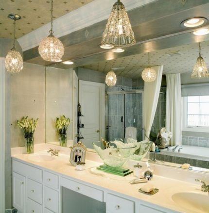 Two types of lighting fixtures