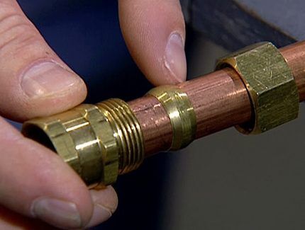 Compression fitting installation