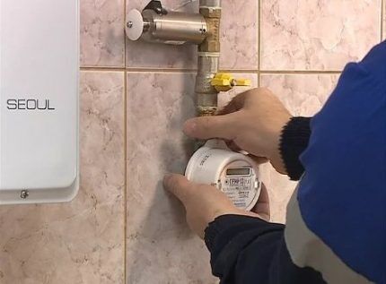 Installazione contatore gas