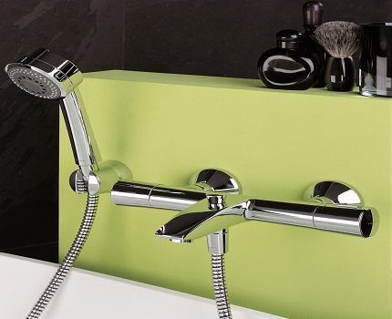 Chrome plated shower mixer