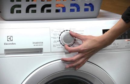 Operating modes of the washing machine