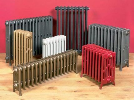 Pelbagai jenis radiator