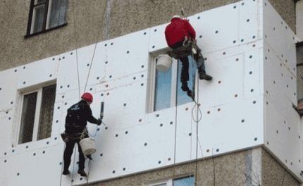 Isolation des façades de maisons