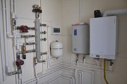 Correct boiler piping