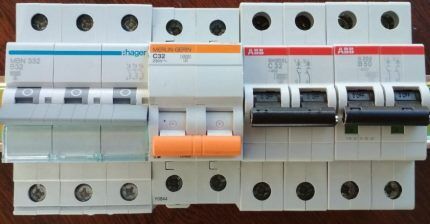 Various circuit breakers