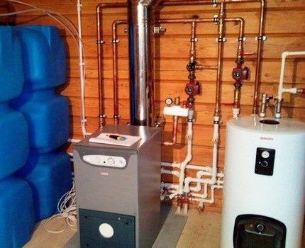 Diesel heating boiler