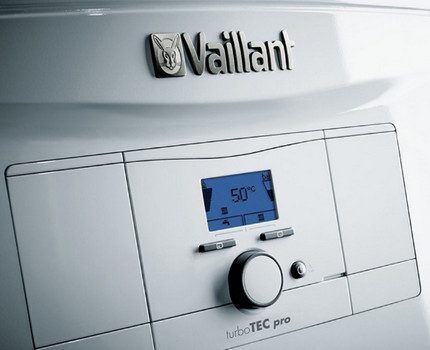 Gas appliance with two Vaillant circuits 