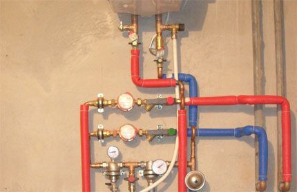 Boiler water line insulation