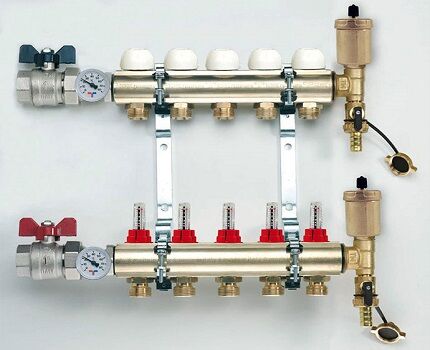 Manifold để sưởi ấm dưới sàn