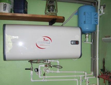 Horizontal water heater