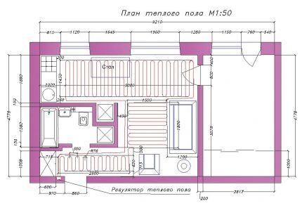 Contour layout plan