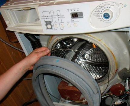Disassembling a front washing machine
