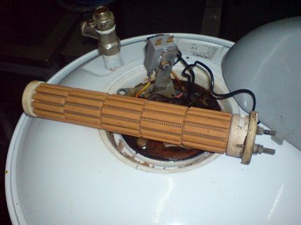 Dismantling a dry heating element