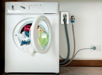 Disabling the washing machine before repair