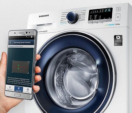 Washing machines controlled by smartphone