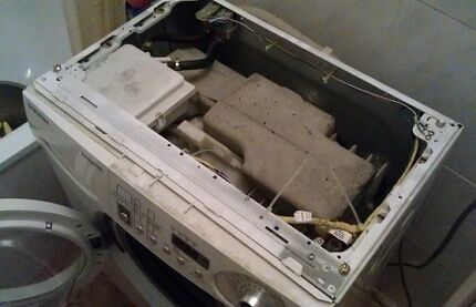 Removing the top panel of the washing machine