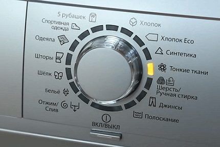 Washing and spinning modes