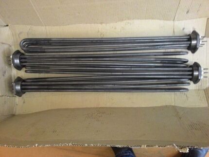Block heating elements for boilers