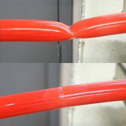 Bending cross-linked polyethylene