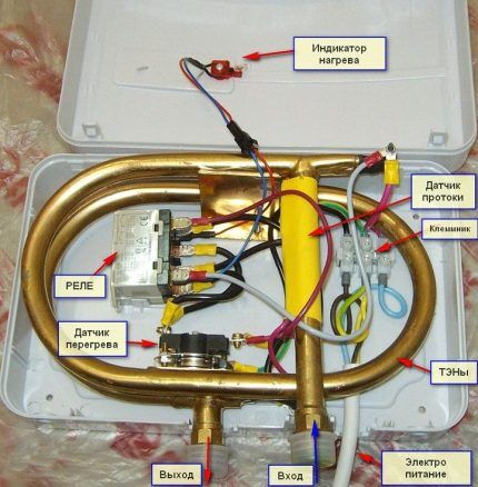 Thermex instantaneous water heater device