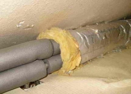 Insulation of internal pipes