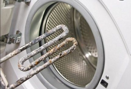 Washing machine heating element