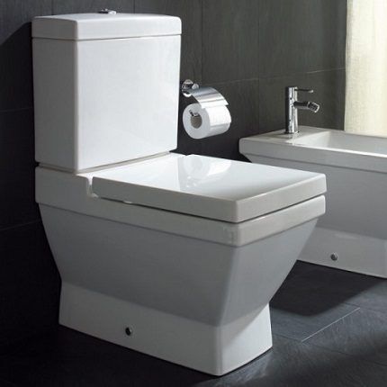 Branded toilet with vario release