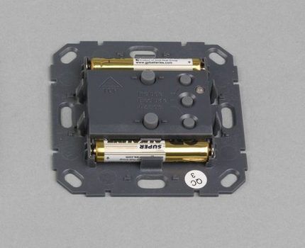 Location of batteries in the wireless module